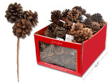 Picks 7in 3-Pinecone  Size: 4-4.5cm. 36/Dsp., MOQ:36