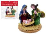 Tabletop Decoration-Nativity Scene  2in x 2in Xmas Polyresin Pbh., MOQ:12