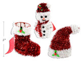Table Decorations 3D Tinsel . 3 Asst.Styles. Cht, MOQ:24