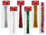 Steams 45pk 11.75in Tinsel 5 Asst.Colours. Pbh., MOQ:24