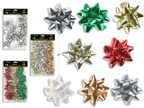 Bows 18pk 2.5in Metallic/ Matte 3 Asst.Colours/Pack. 3 Asst. Colours. Pbh., MOQ:12