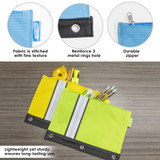 Pencil Pouch-3 Rings/Bright Colors