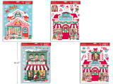 Window Clings (Glitter) Candy Shop Sheet Size: 16.1in x 11.4in. 4 Asst.Styles., MOQ:18