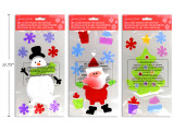 Window Cling (Gel) Sheet Size: 5-7/8in x 9.75in. 3 Asst.Styles. Pbh. English Only, MOQ:24