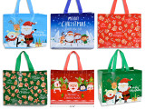Bags 12-5/8in x9-7/8in Horizontal Coated Non-Woven Printed 6 Asst.Styles. Cht., MOQ:12