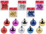 Ornaments-Balls 9pk 40mm 5 Asst.Colours in Shiny & Matte. pbh, MOQ:24