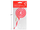 Ornament-Candy Cane 6.5in x 2.9in Xmas . Pbh., MOQ:24
