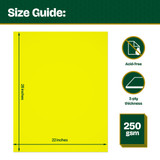 Poster Board-3 Ply 22"x 28" Fluorescent Yellow