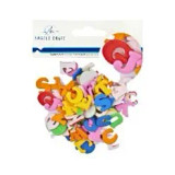 Foamy Shapes-Letter Stickers Assorted Colors 0.93"