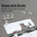 Push Pins Clear 100ct.
