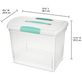 File Box-Portable/Clear (Letter)