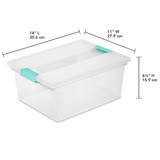 Plastic Box w/Lid 8 1/2 x 11" (Plastic)