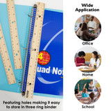 Ruler 12" Wood 3ct.