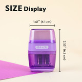 Sharpener-2 Holes w/ Square Receptacle + Eraser (Mila)