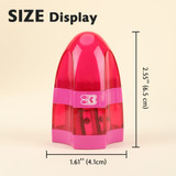 Sharpener-2 Hole w/Receptacle + Eraser (Connor)