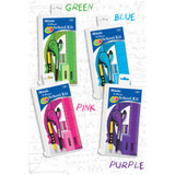 Ruler School Kit 5Pcs w/Zipper Pouch