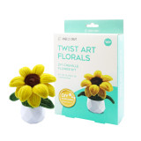 Chenille-Sunflower Twist Art Floral Kit