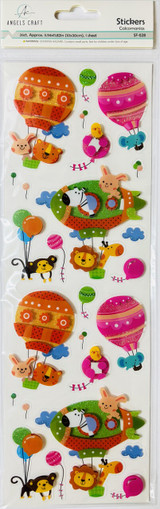 Stickers-Hot Air Ballon & Animals 3D