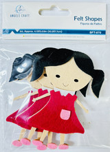 Felt-Girl w/Stickers 3ct