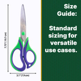 Scissors 8" Soft Grip/Stainless Steel