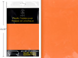 Tablecover 54 x 108" Heavy Duty Orange Plastic/Rectangular