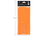 Cello Treat Bag w/Ties 9.5 x 4 x 2"  (Orange) 20ct.