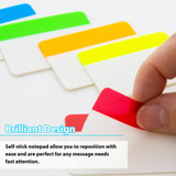 Filing Tabs Bazic Assorted Colors/Stick On (6 Sheets Per Pad) 5ct.