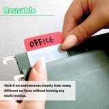 Filing Tabs Bazic Assorted Colors/Stick On (6 Sheets Per Pad) 5ct.