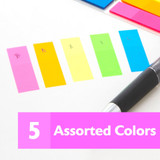 Flags-Neon/Color Coding 0.5"x1.7" Stick On 10ct.