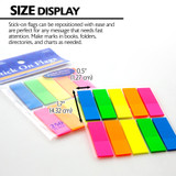 Flags-Neon/Color Coding 0.5"x1.7" Stick On 10ct.