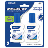 Correction Fluid w/Foam Brush 0.7oz. (20ml) 2ct.