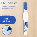 Correction Pen w/Metal Tip 0.2oz. (7ml)  2ct.