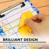 Stick On Notes 3"x 5" Neon Colors-Lined (70 Sheets)