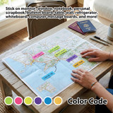 Page Markers-Stick On/Neon Colors (60 Sheets Per Pad) 6ct.