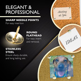 Thumb Tacks-Gold 200ct.