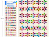 Stickers-Flower Shapes (Rhinestone) 300ct.