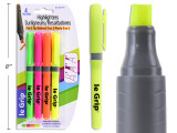 Highlighters Assorted Colors  3 in 1 Tip 4ct.