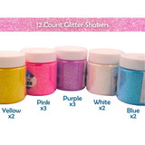 Glitter Shaker-Neon Colors 12ct.