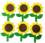 Felt Shapes-Sunflower 1.5in 6ct.
