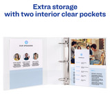 Binder Avery 3" White,  Round Ring