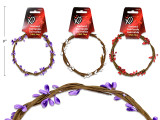 9ft (2.74m) Pearlized Berry Garland. 3 Asst.Colours. Wrap Header.