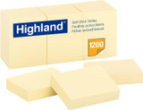 Sticky Notes Highland Yellow  1-1/5"x 2" (Dozen)
