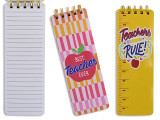 Notebook 8.46in x 3in Spiral/Double Side Lined  100 Sheets (200 Pgs)  2 Asst.Styles