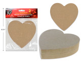 2pk 4.92in V'tine Decor Your Own Wooden Heart. pbh.