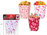 6pk 4.72in x 2.76in V'tine Candy / Treat Box. 3 Asst.Design/Pack. Pbh.