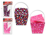 5pk V'tine Foil Printed Mini Treat Boxes. 2.3in x 2.3in x 2.3in. Pbh.