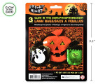 3pk Glow In The Dark Lawn Leaf Bags
