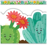 Border-Happy Cactus/Die-Cut