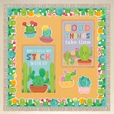 Border-Happy Cactus/Die-Cut