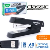 Stapler Pointer Black Half-Strip/Metal (25 Sheet Capacity)